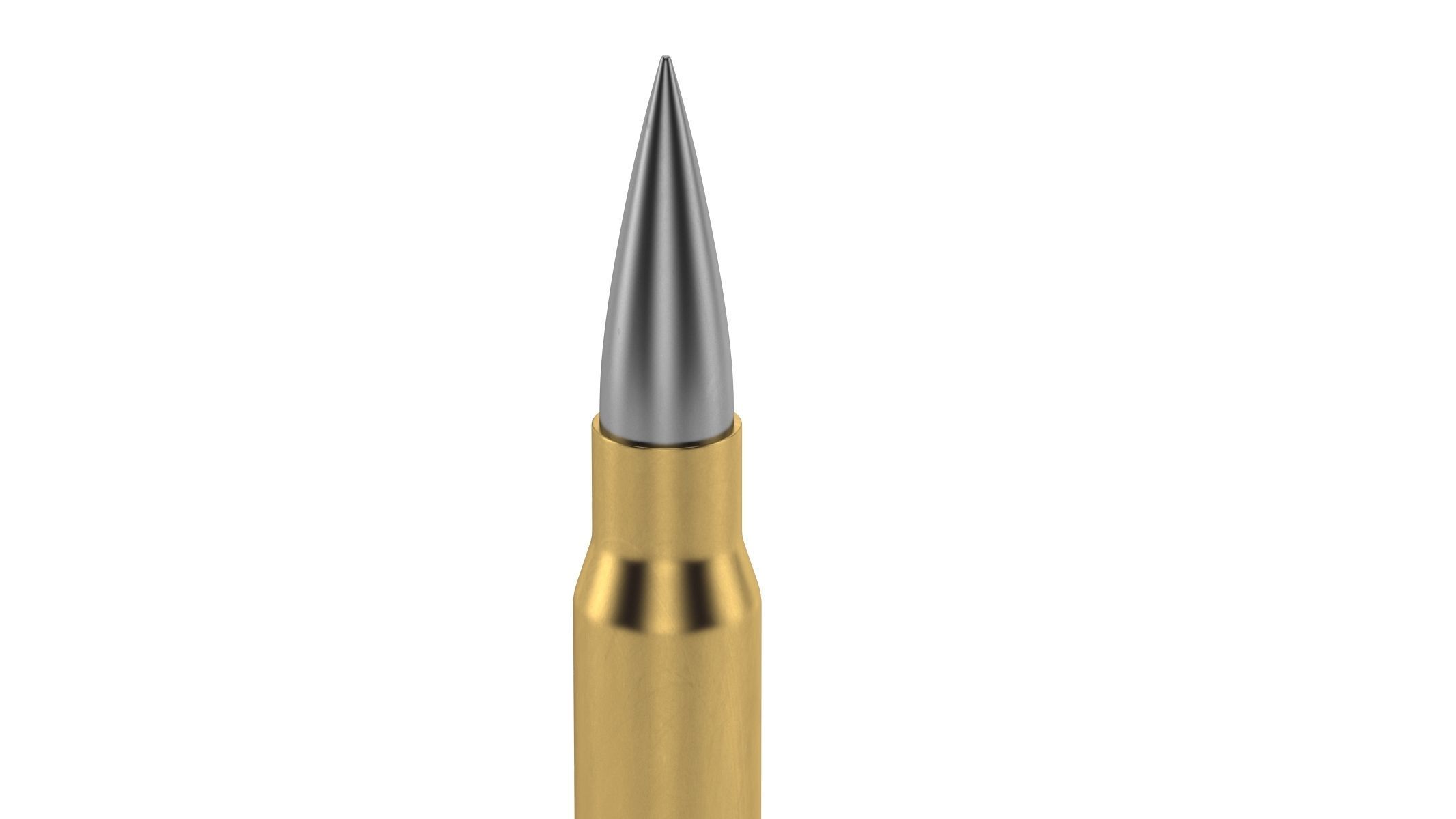 Bullet 762x51mm NATO 3D model_2