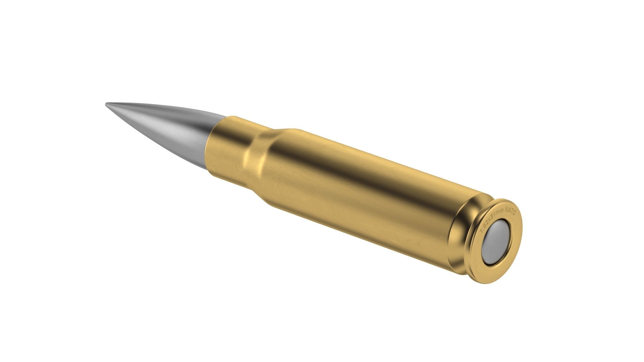 Bullet 762x51mm NATO 3D model_1