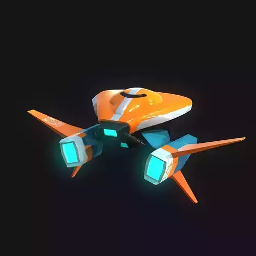 Gameready Stylize Spaceship 