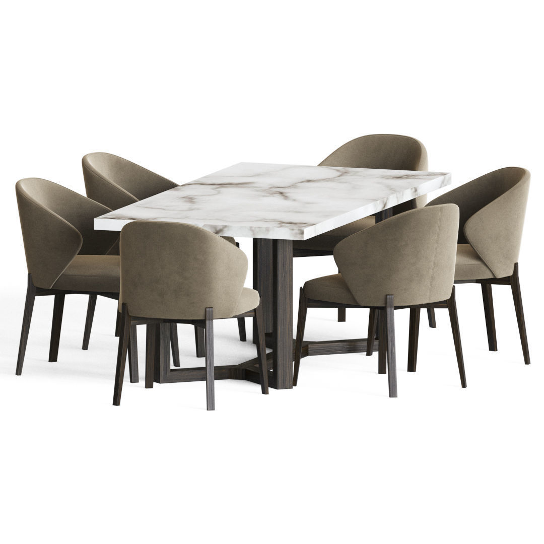 Dining Set 17 3D model_2