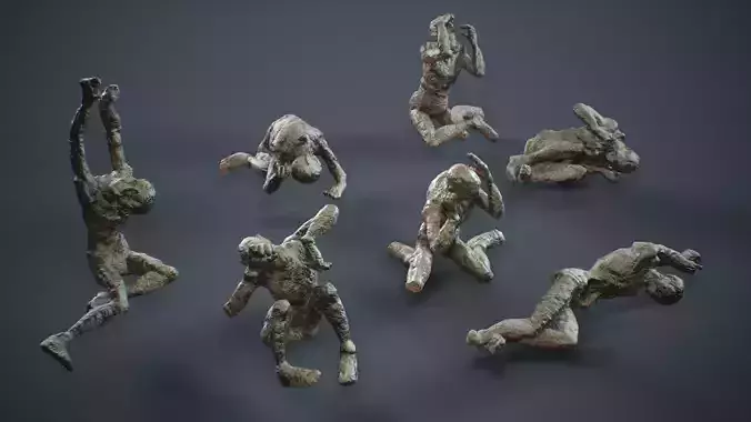 Cursed Body Pack - Low poly Game Ready