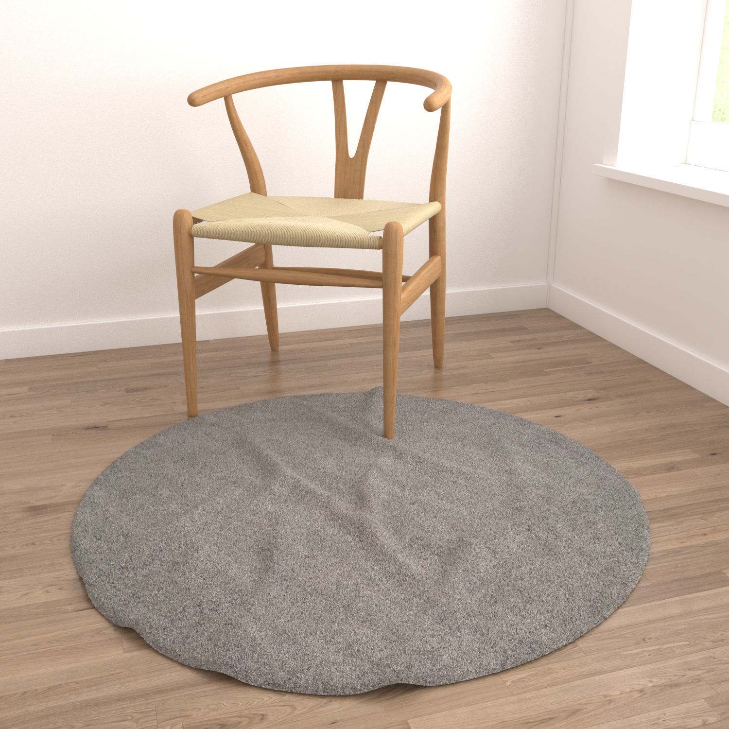 Round Rug Set 263 3D model_3