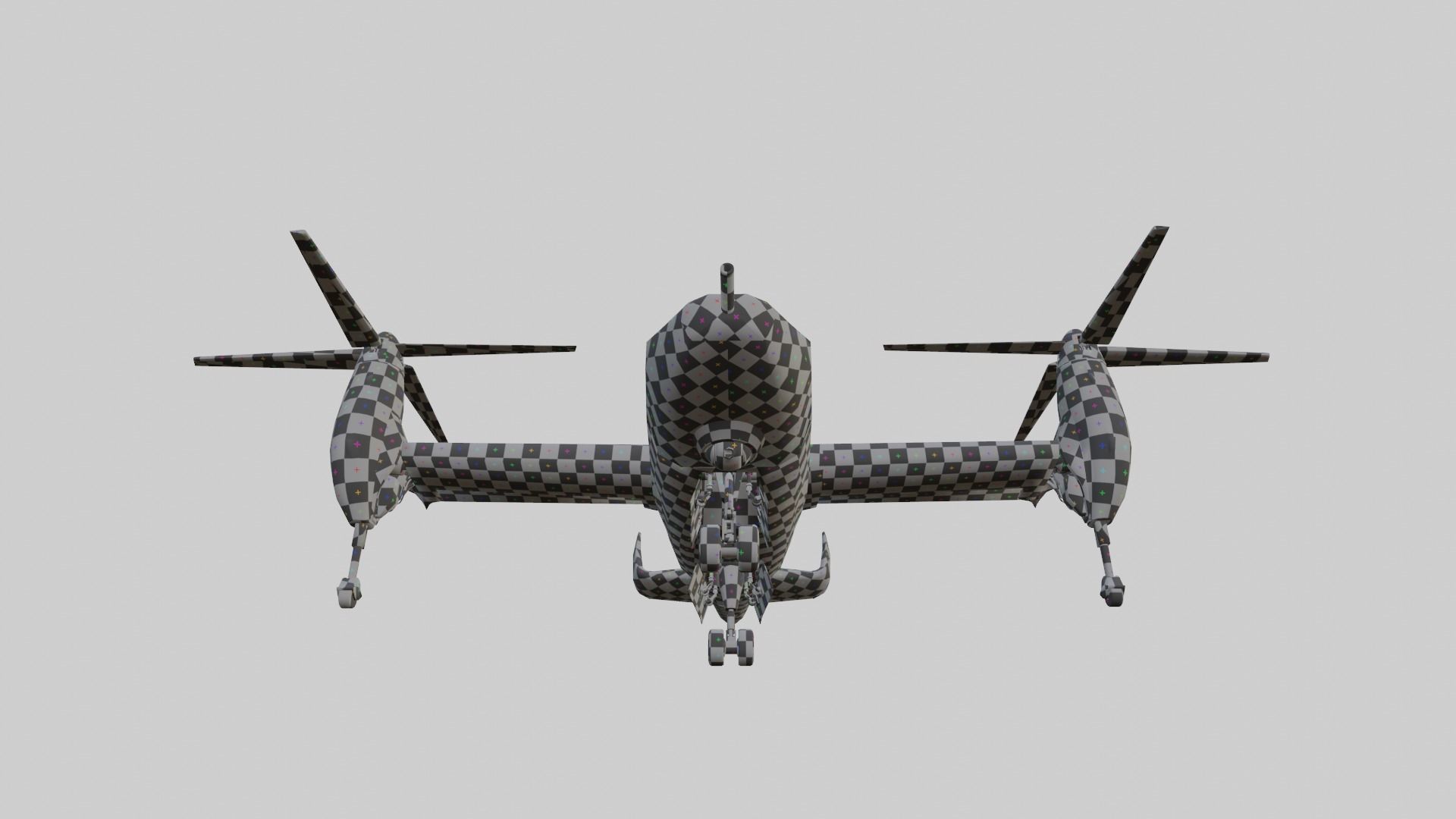 Bell TR 911 X - Eagle Eye - TILT ROTOR UAV - Low-poly 3D model_21