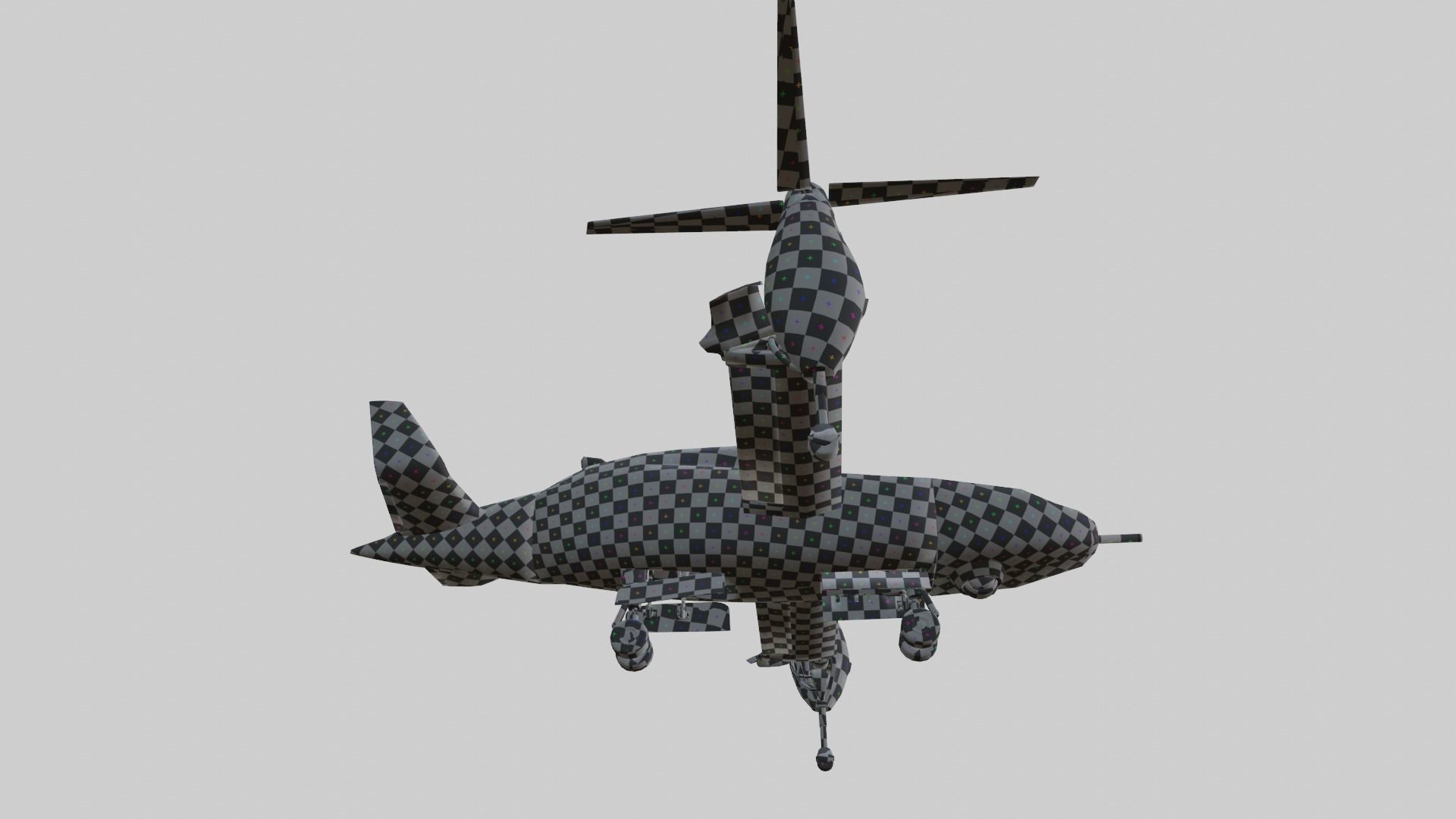 Bell TR 911 X - Eagle Eye - TILT ROTOR UAV - Low-poly 3D model_17