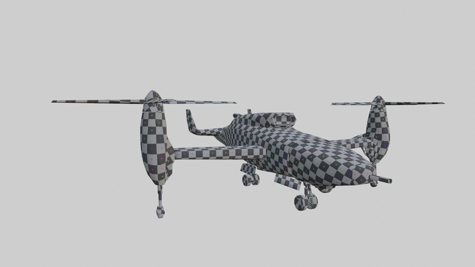 Bell TR 911 X - Eagle Eye - TILT ROTOR UAV - Low-poly 3D model_18