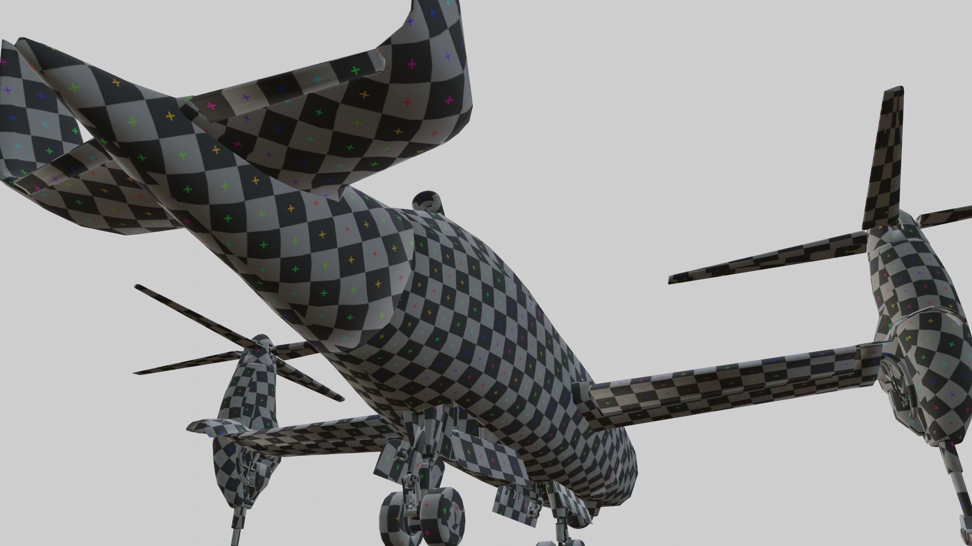 Bell TR 911 X - Eagle Eye - TILT ROTOR UAV - Low-poly 3D model_20