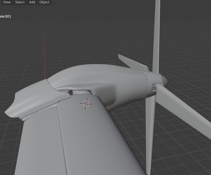 Bell TR 911 X - Eagle Eye - TILT ROTOR UAV - Low-poly 3D model_15
