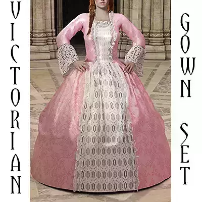 Victorian Gown Set