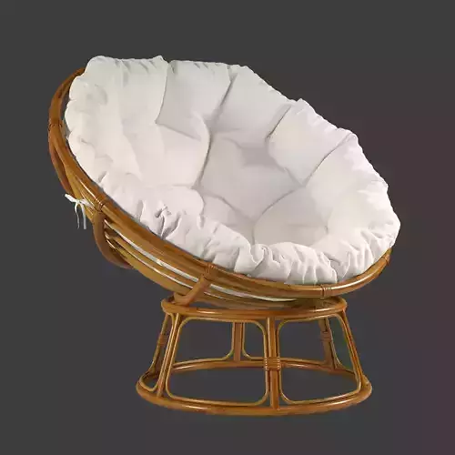 west elm solana papasan chair 3D model
