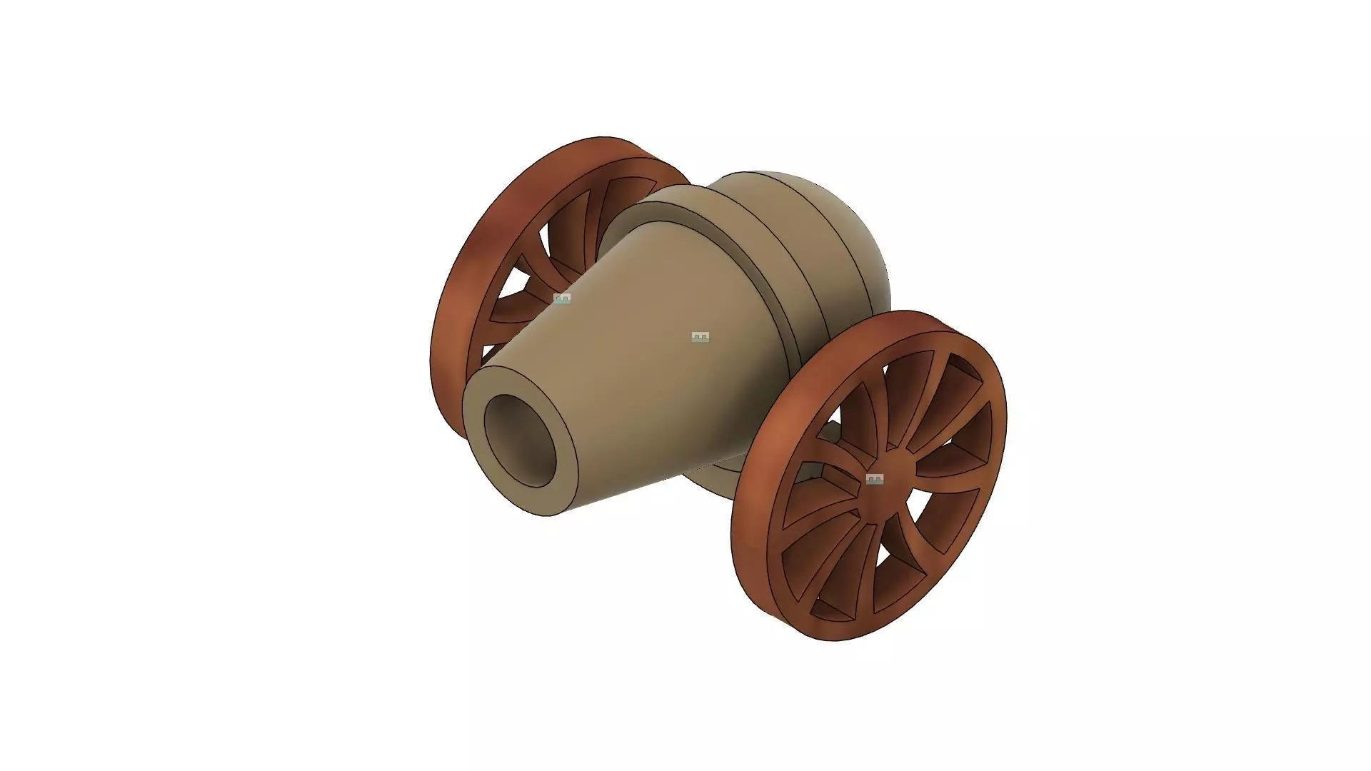 War Canon 3D print model_0