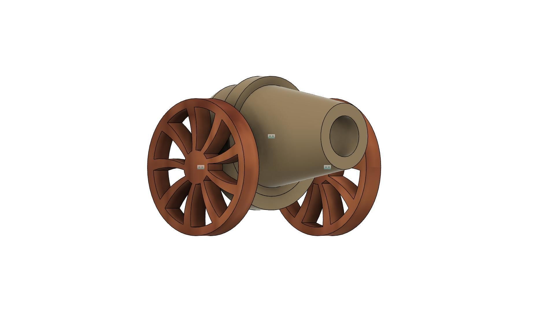 War Canon 3D print model_9