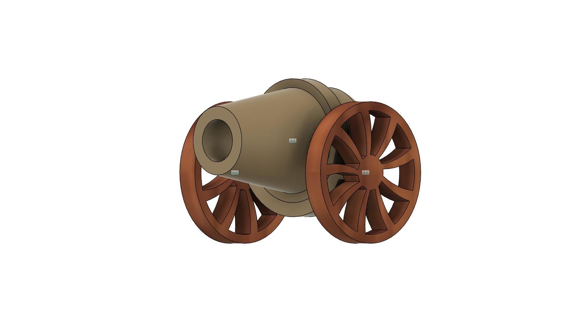 War Canon 3D print model_11