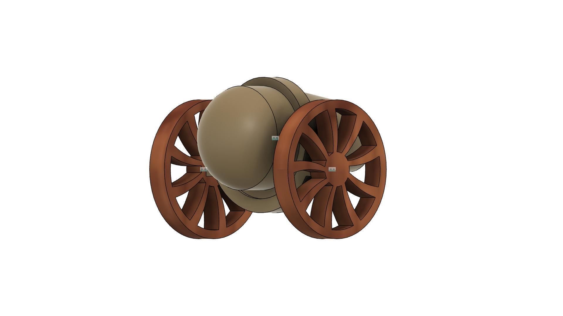 War Canon 3D print model_5