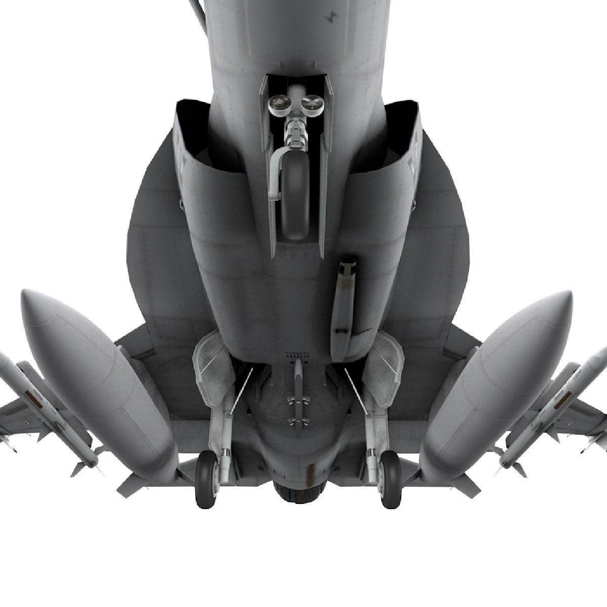 JF-17 Thunder Pakistan 2x Color Schemes Rigged Low-poly 3D model_19