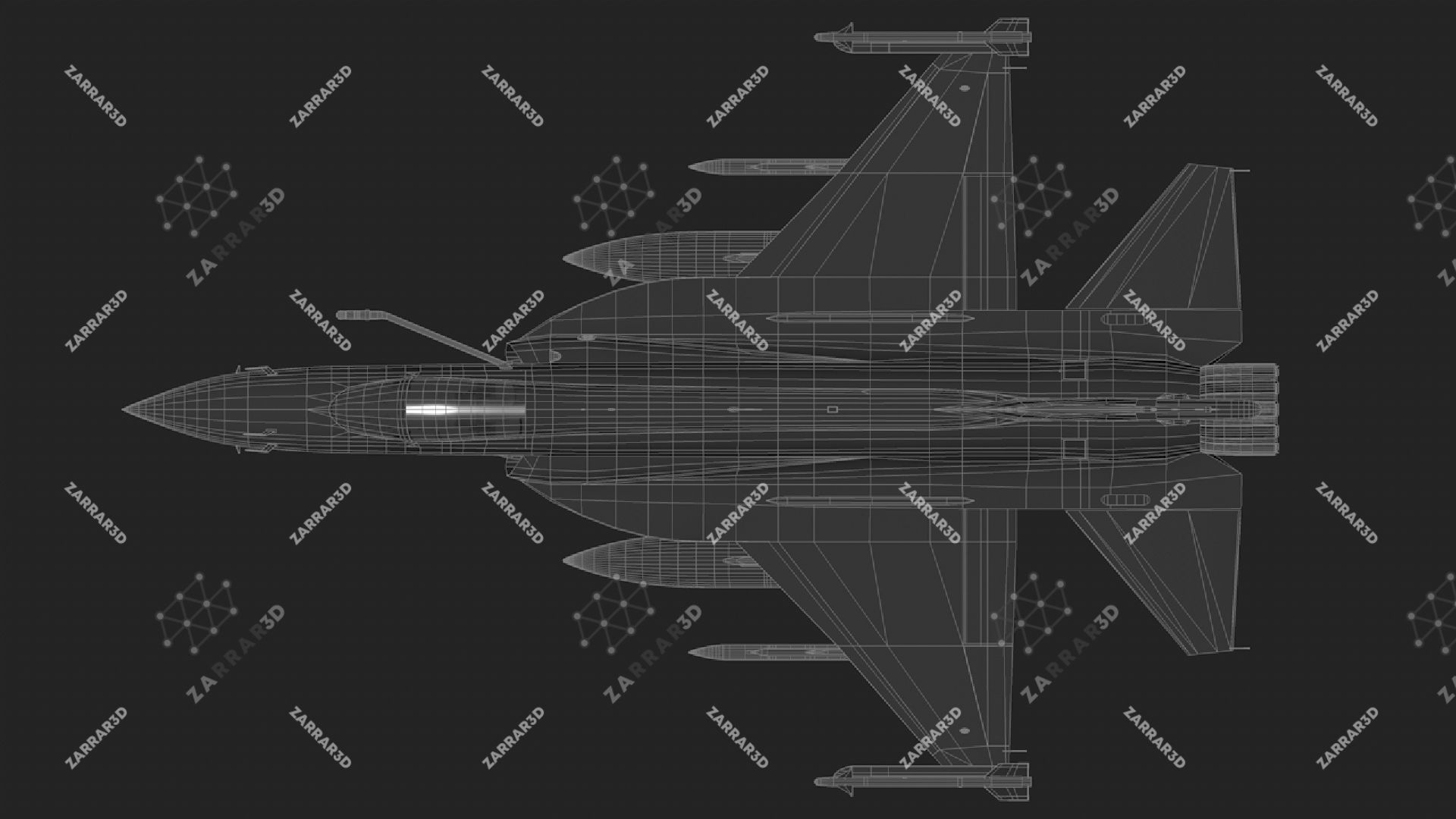 JF-17 Thunder Pakistan 2x Color Schemes Rigged Low-poly 3D model_32