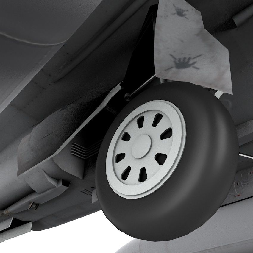 JF-17 Thunder Pakistan 2x Color Schemes Rigged Low-poly 3D model_20