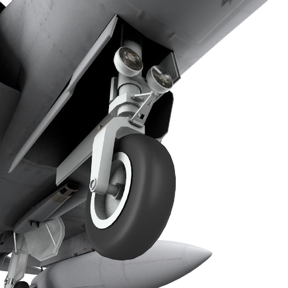 JF-17 Thunder Pakistan 2x Color Schemes Rigged Low-poly 3D model_21