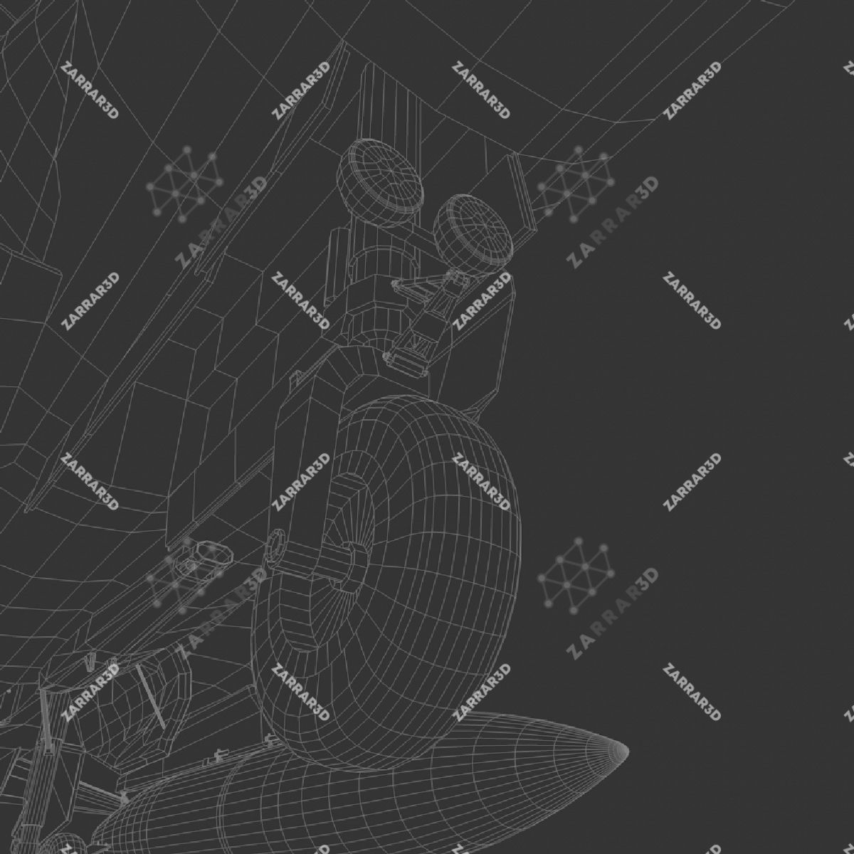 JF-17 Thunder Pakistan 2x Color Schemes Rigged Low-poly 3D model_29
