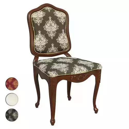 Classic carved chair 01