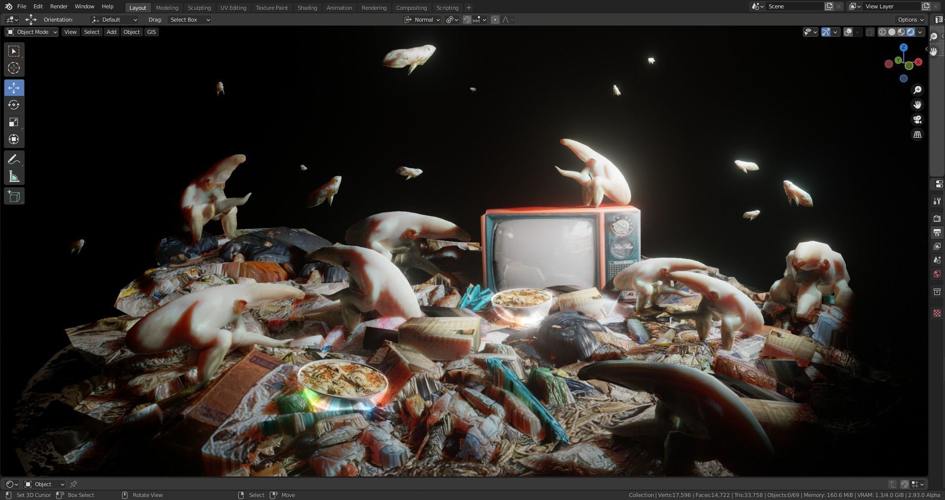 100 animated monster Low-poly 3D model_12