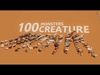 100 animated monster Low-poly 3D model_1