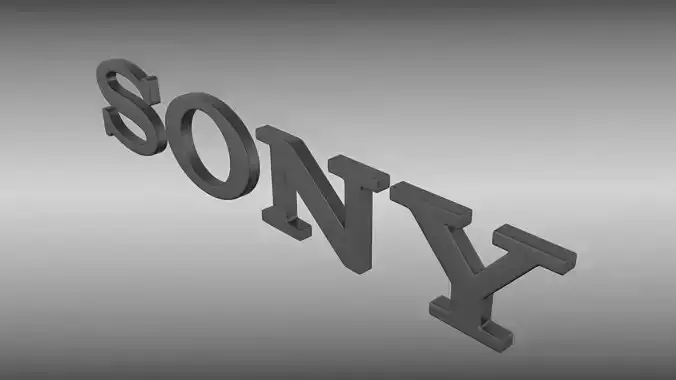 Sony logo Free 3D model