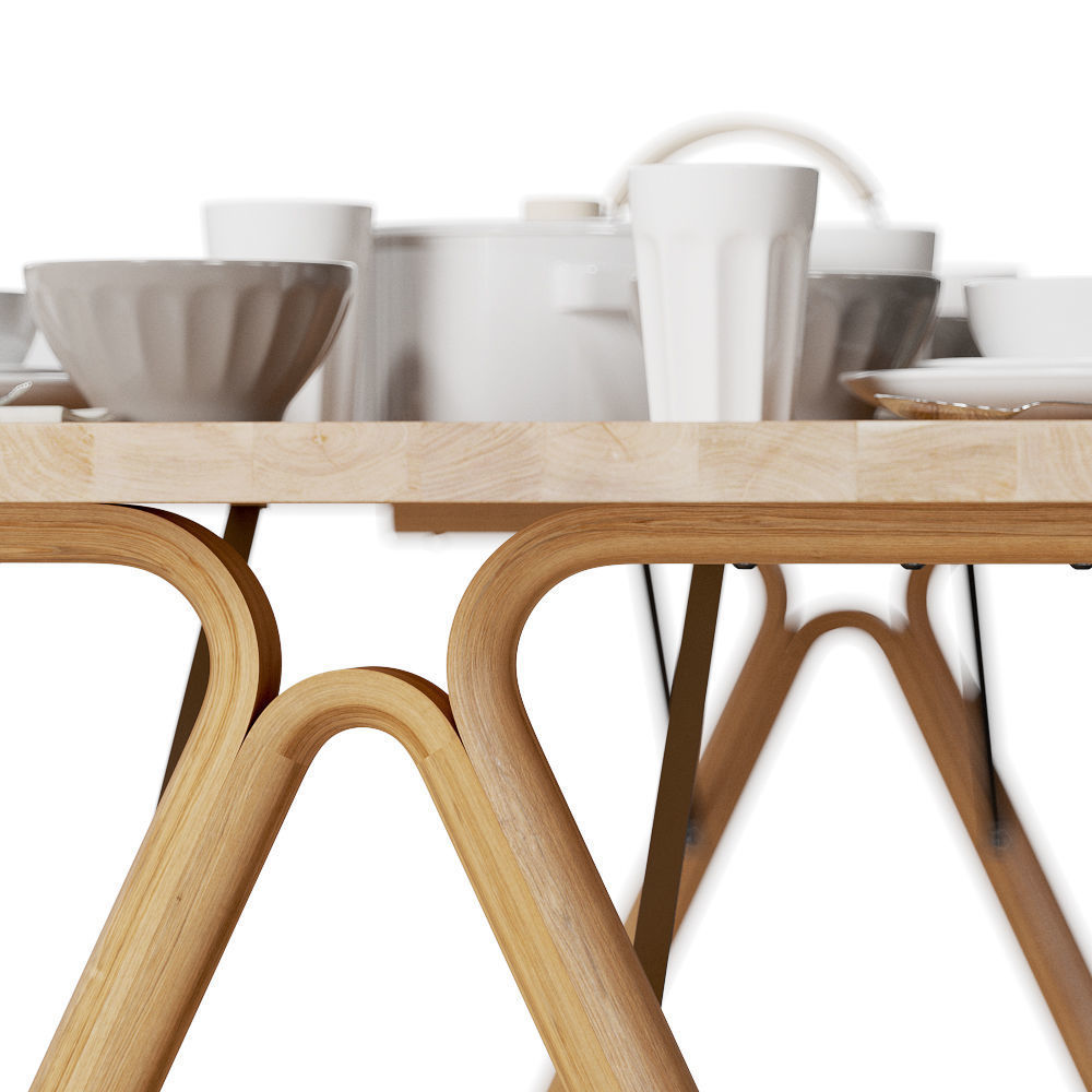 Cover chair Split table Muuto Design 3D model_6