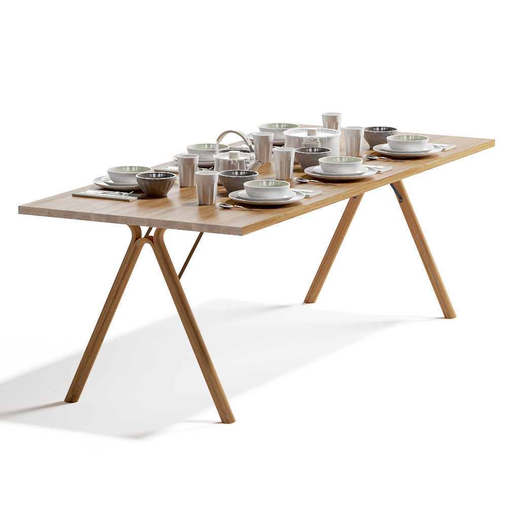 Cover chair Split table Muuto Design 3D model_4