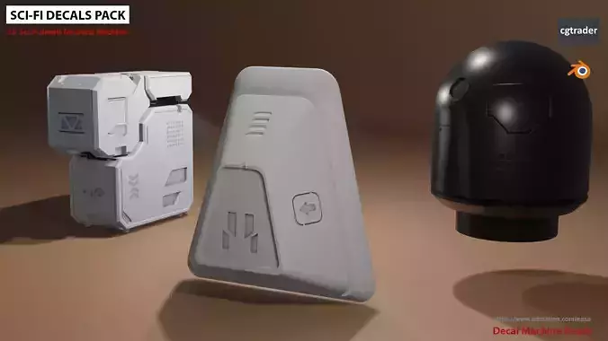 25 Sci-Fi Decals Pack Vol 002