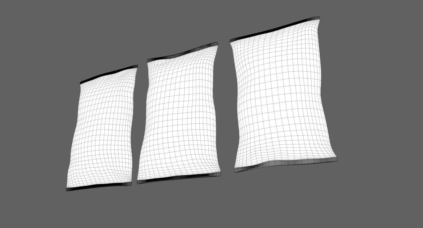 Shopping Basket with Products Low-poly 3D model_6