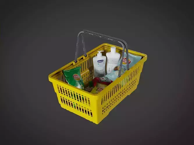 Shopping Basket with Products