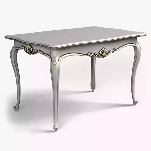 Table0001 ornate table with gold trim