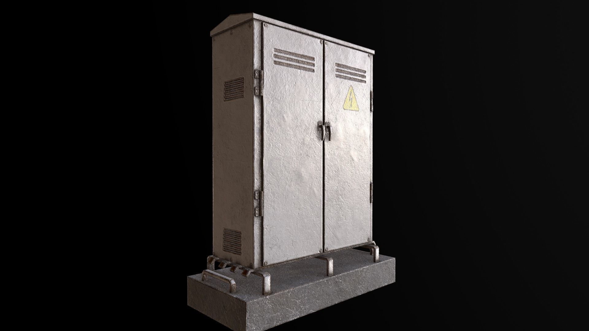 Elextrical Box Pbr Low-poly 3D model_5
