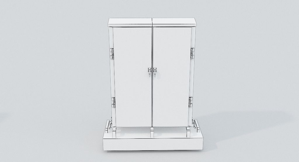 Elextrical Box Pbr Low-poly 3D model_10