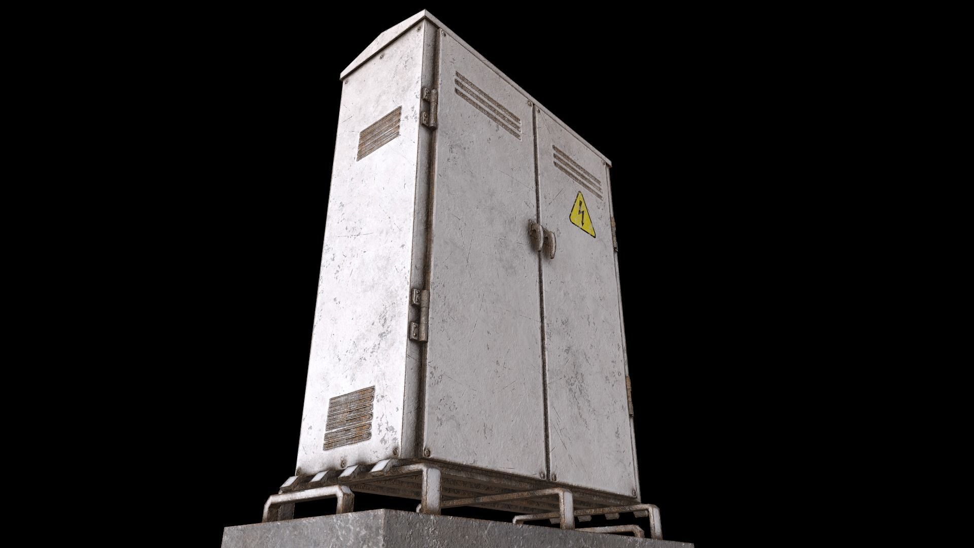 Elextrical Box Pbr Low-poly 3D model_7