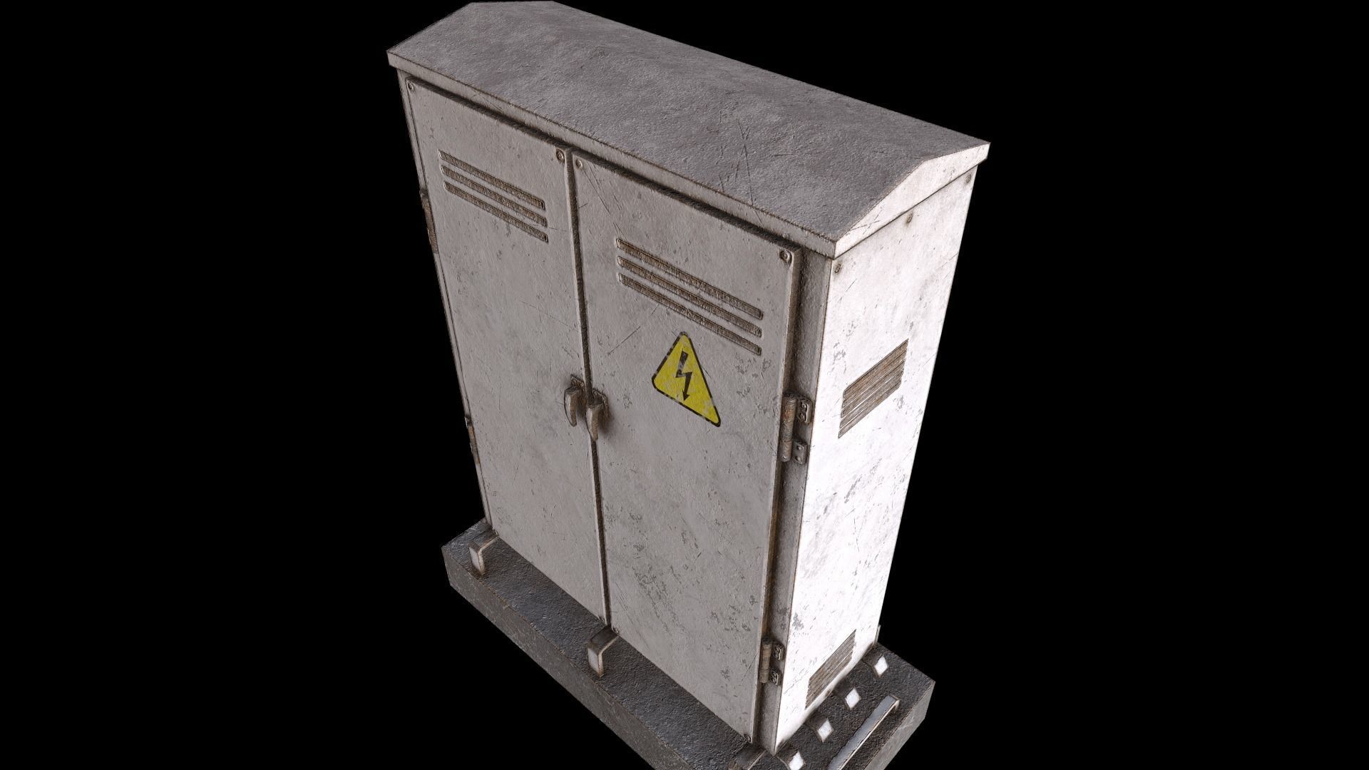 Elextrical Box Pbr Low-poly 3D model_8