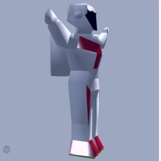 Astro Soldier Game Ready Low-poly 3D model_1