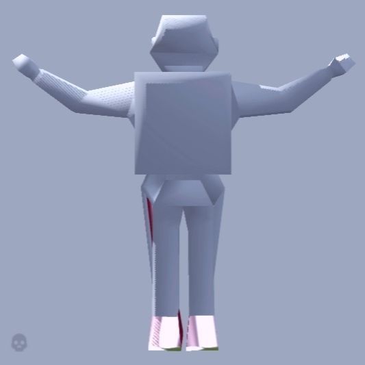 Astro Soldier Game Ready Low-poly 3D model_3
