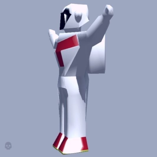 Astro Soldier Game Ready Low-poly 3D model_2