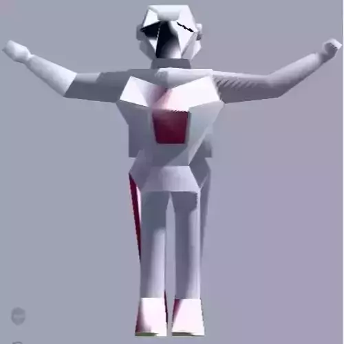 Astro Soldier Game Ready Low-poly 3D model