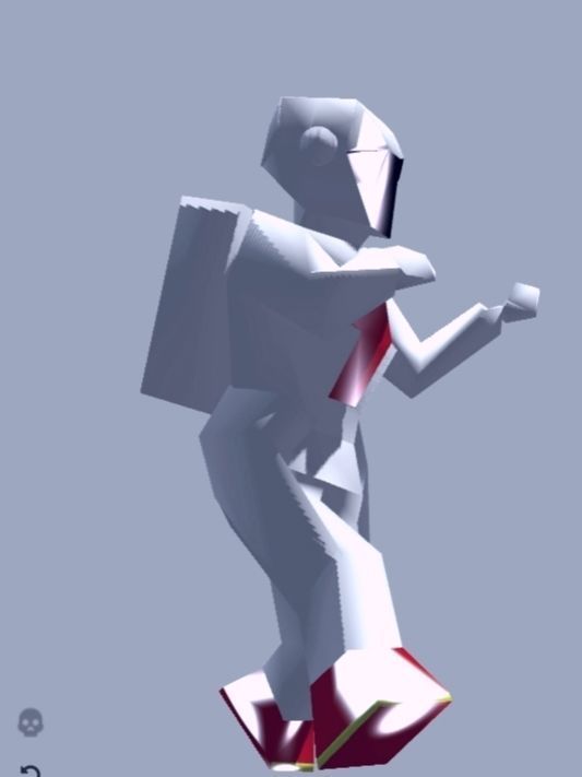 Astro Soldier Game Ready Low-poly 3D model_4