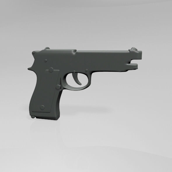 Gun 01 3D model_10