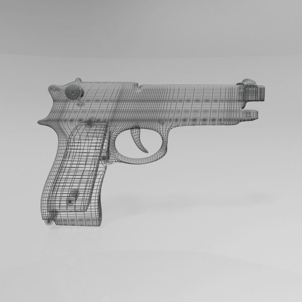 Gun 01 3D model_22