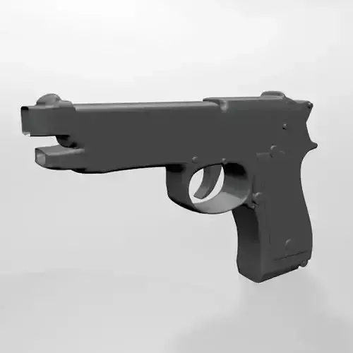 Gun 01 3D model