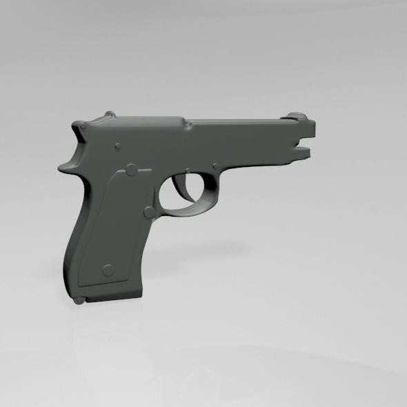 Gun 01 3D model_11