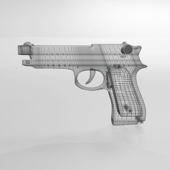 Gun 01 3D model_21