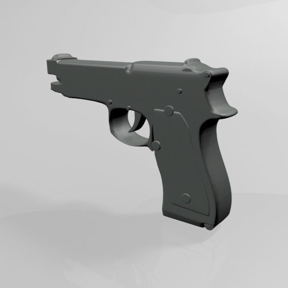 Gun 01 3D model_16