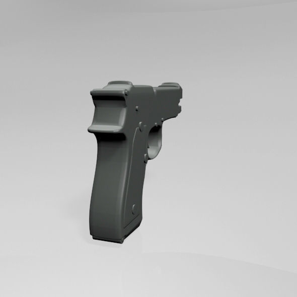 Gun 01 3D model_1