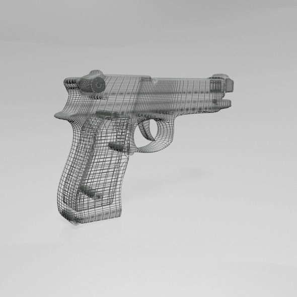Gun 01 3D model_19