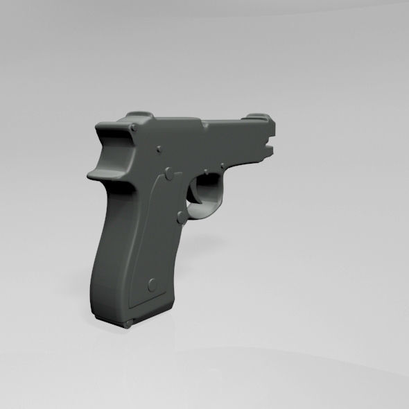 Gun 01 3D model_12